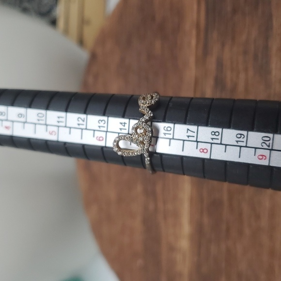 Shashi luxury affordable band size 7 love cursive R431 Diamonds - Picture 5 of 6